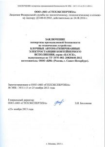 Получить заключение ЭПБ
